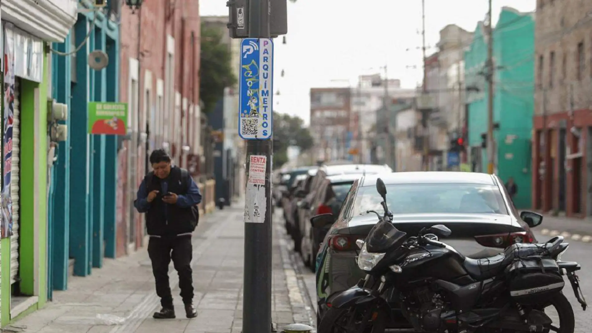 parquimetros en el Centro Histórico